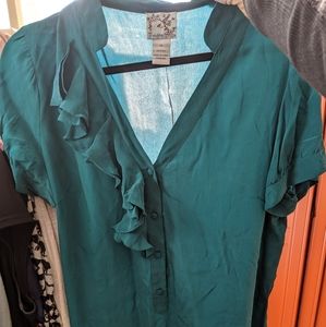 Silk anthro blouse